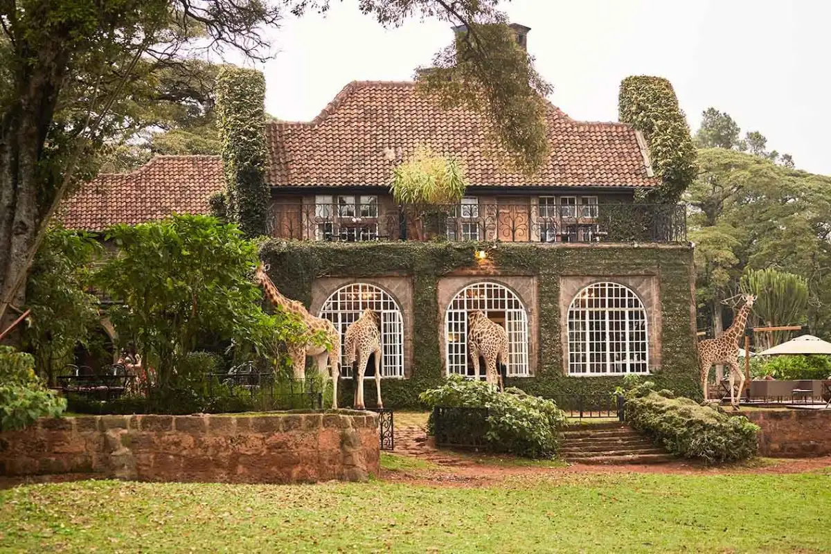 Giraffe Manor 5 star hotel Nairobi, Kenya
